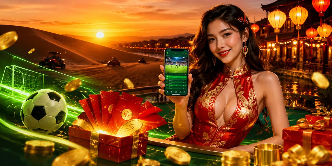 Người dùng tại Hội An nhận phong bì đỏ bonus Jackpot dưới ánh đèn lồng truyền thống
